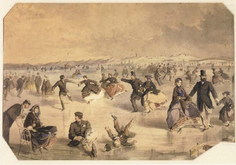 Skating in Central Park, Winslow Homer